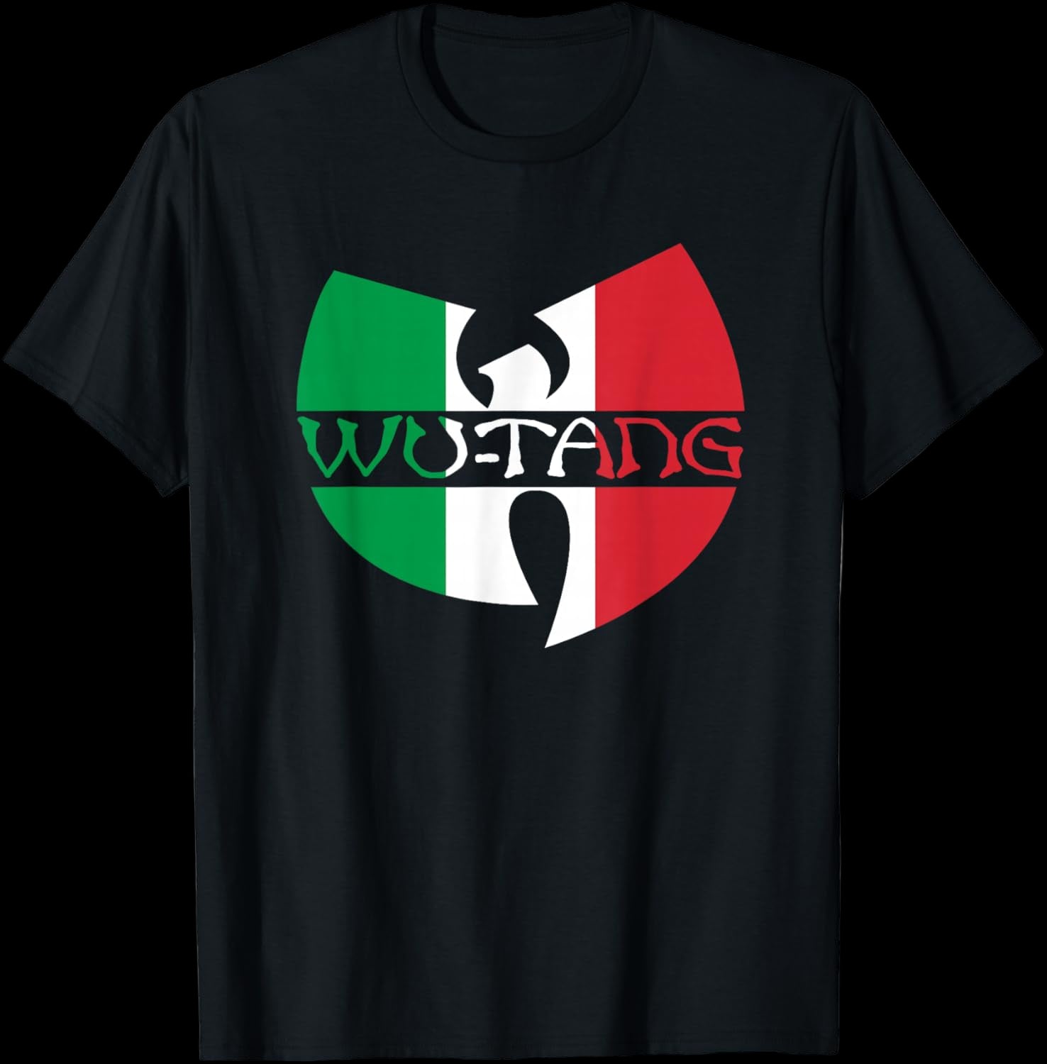 Wu-Tang Clan Italy Flag Logo T-Shirt