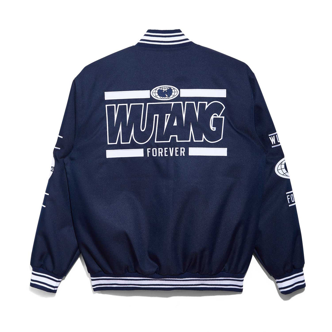 All-City Jacke Marineblau und Weiß