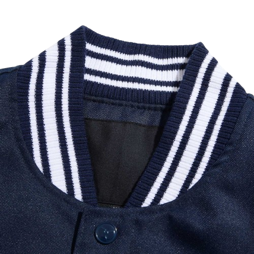 All-City Jacke Marineblau und Weiß