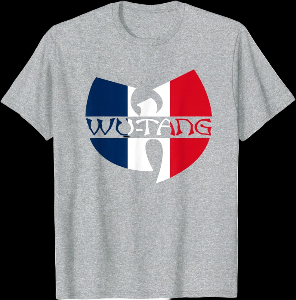 Wu-Tang Clan Frankreich Flagge Logo T-Shirt
