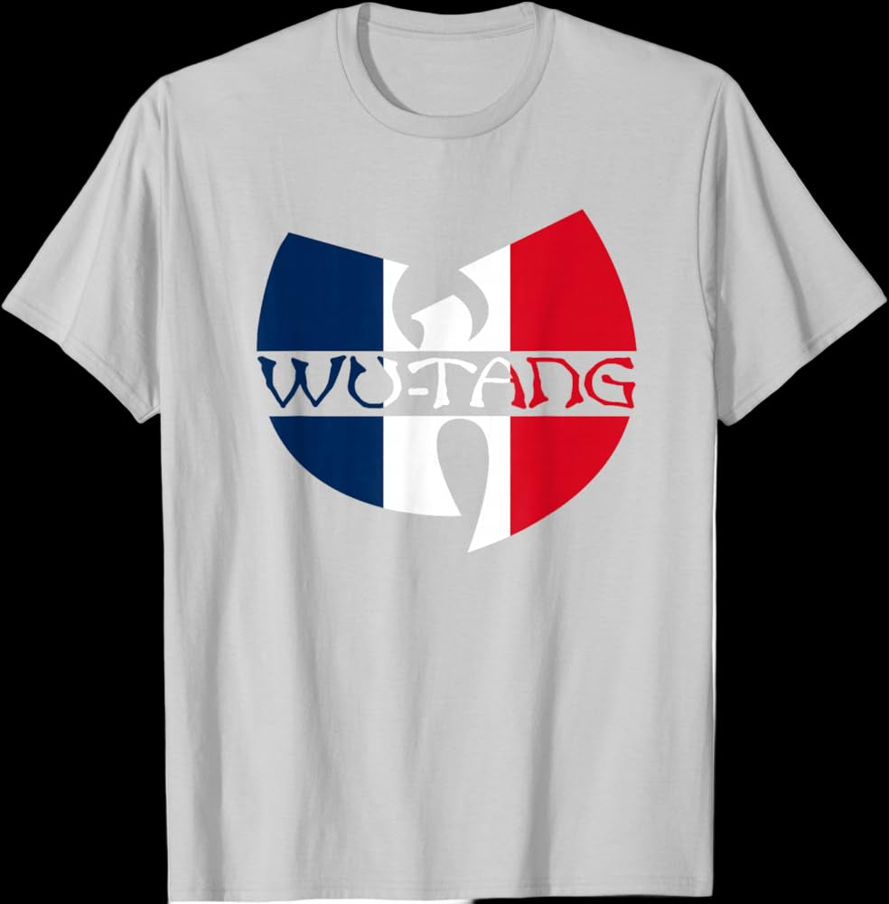 Wu-Tang Clan Frankreich Flagge Logo T-Shirt