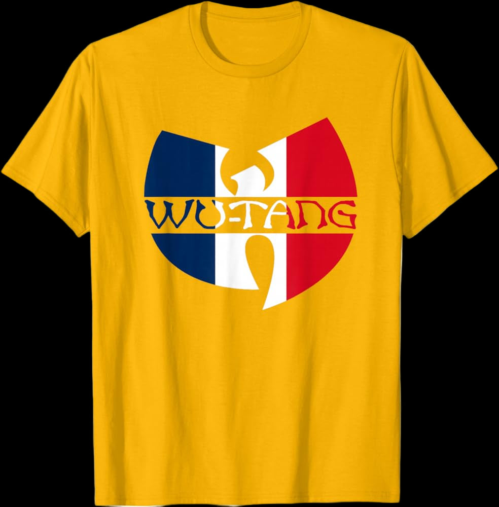 Wu-Tang Clan Frankreich Flagge Logo T-Shirt