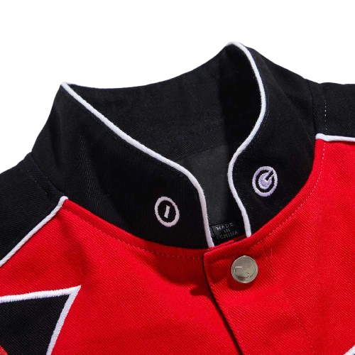 Souvenirjacke Schwarz & Rot
