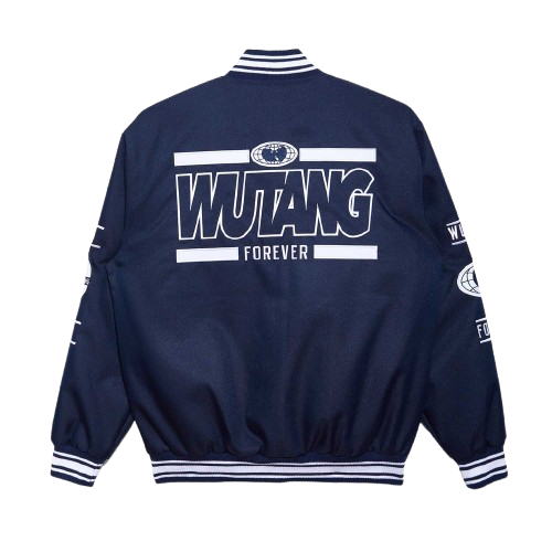 All-City Jacke Marineblau und Weiß