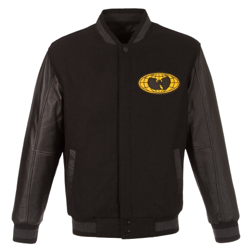 WU Wendejacke aus Wolle/Leder mit Globus-Logo