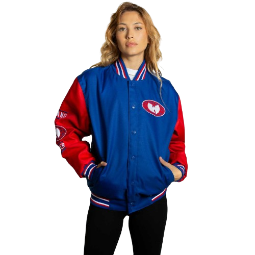 All-City Jacke Rot und Blau